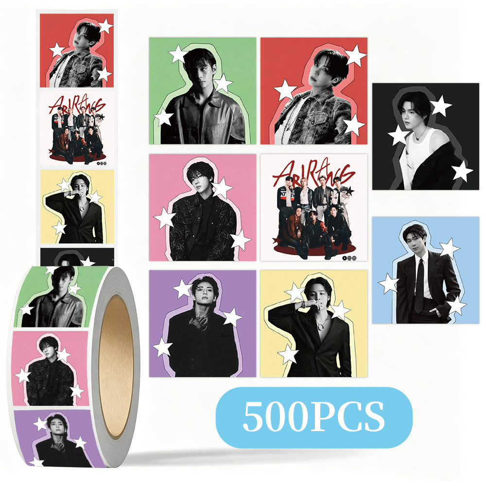 Laptop Accessories Case - Stiker Dekoratif Bintang K-pop BTS 500Pcs,