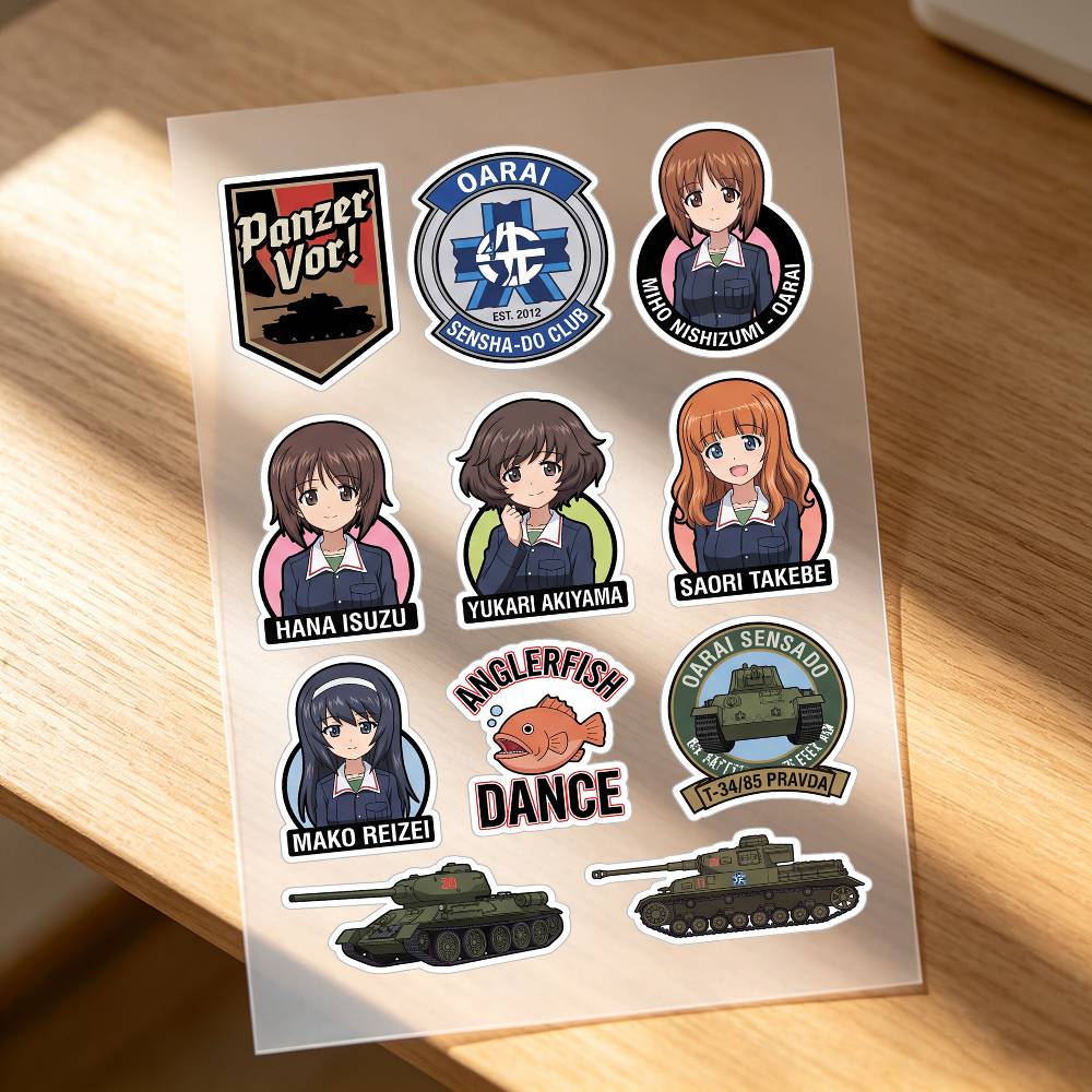 Laptop Accessories For Girls - Stiker Motor Anime Girls Und Panzer