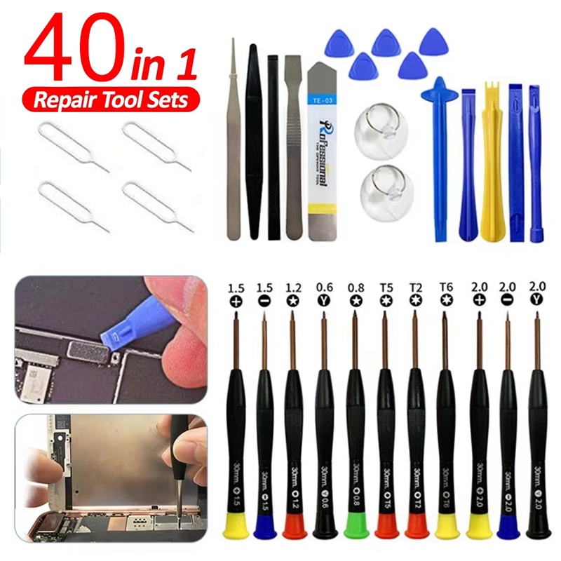 Laptop Open Accessories - Set Peralatan Perbaikan Obeng Presisi 40