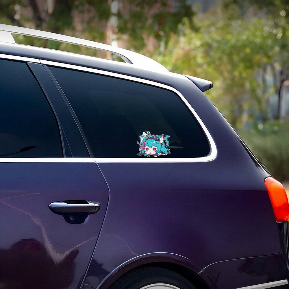 Stiker Mobil Gadis Anime Never - Laptop Accessories For Girls ulasan dan harga