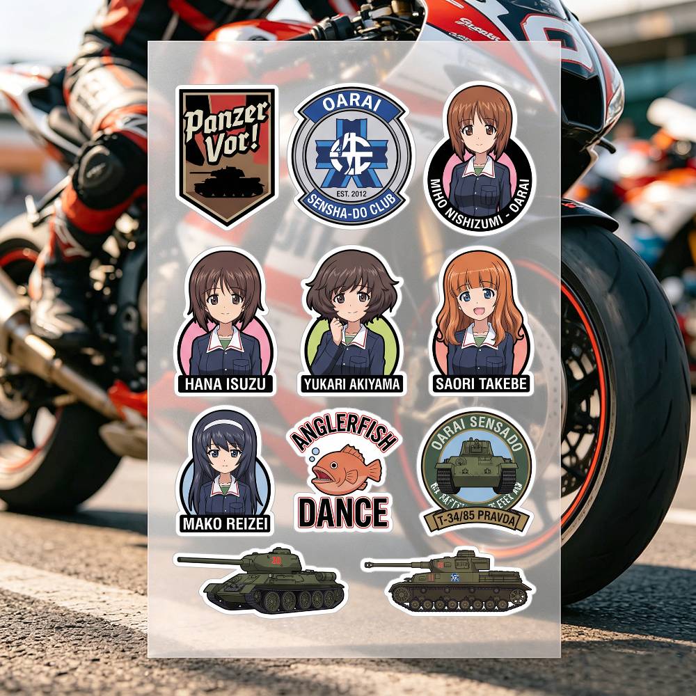 Stiker Motor Anime Girls Und P - Laptop Accessories For Girls ulasan dan harga