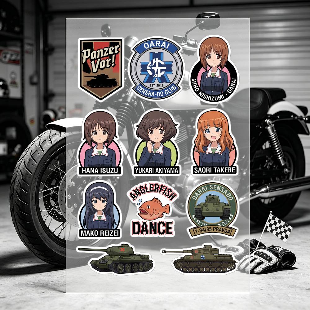 Stiker Motor Anime Girls Und P - Laptop Accessories For Girls ulasan dan harga