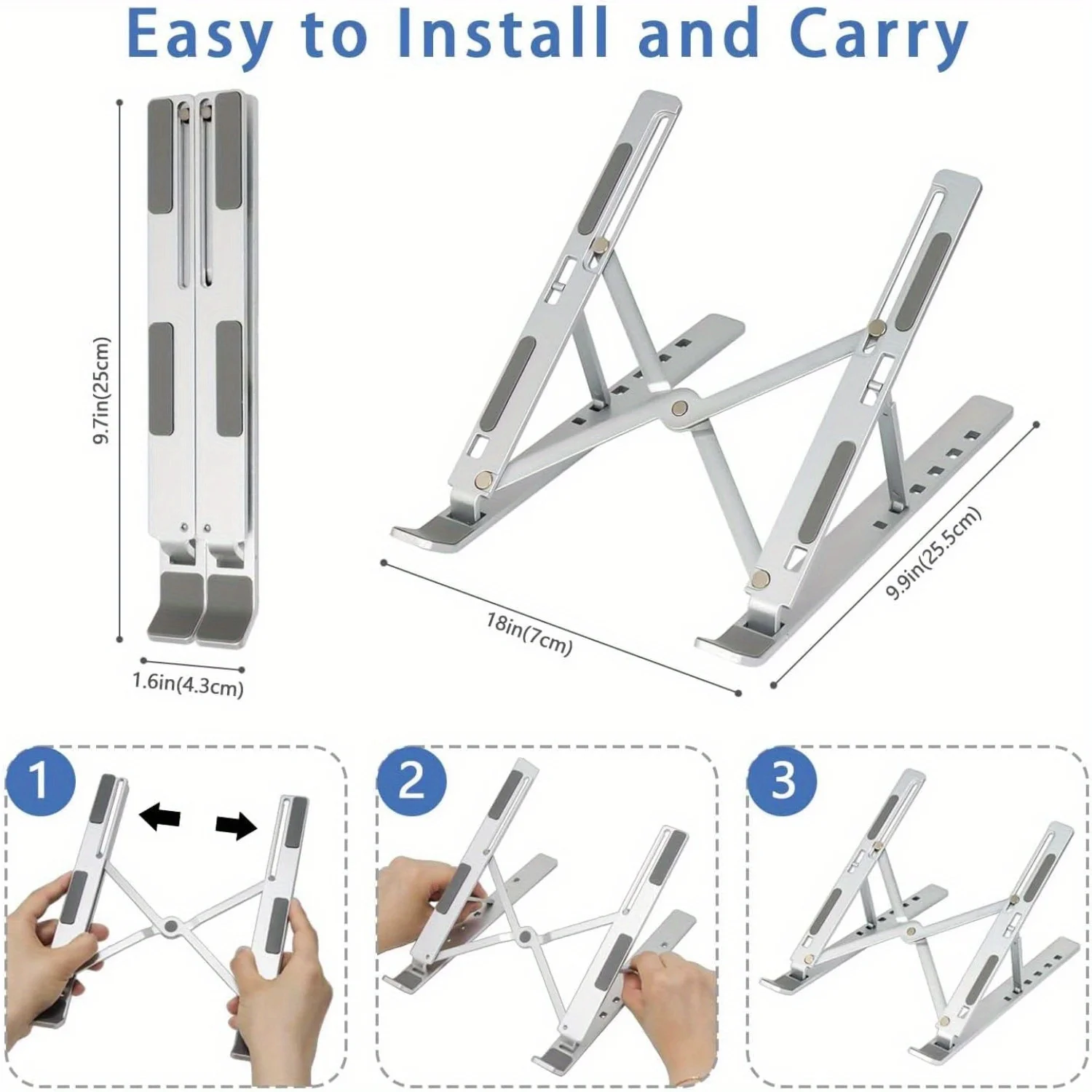 Dudukan Laptop aluminium dapat - Laptop Stand Portable ulasan dan harga