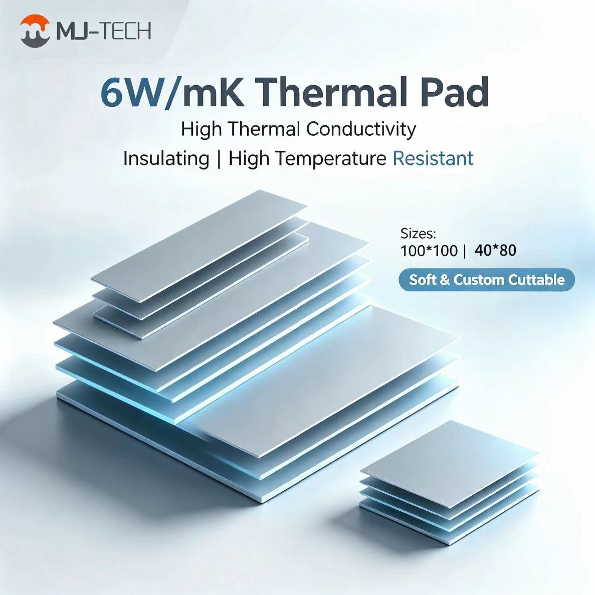 MJ-TECH 6W/mK Bantalan Termal  - Laptop Cooling Pad ulasan dan harga