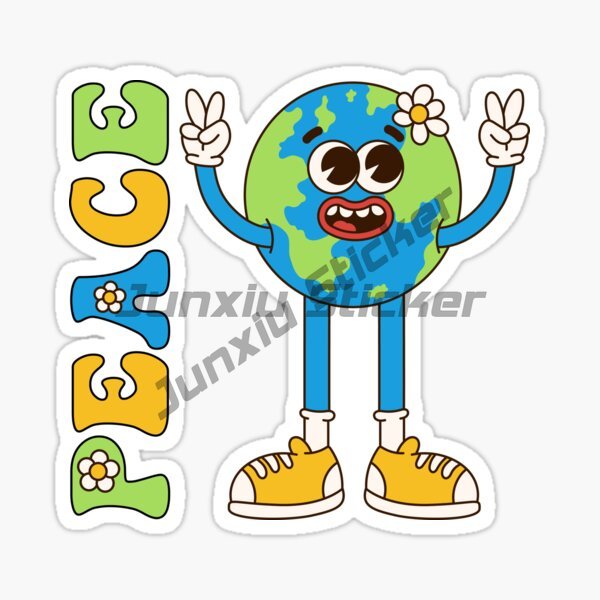 Stiker AN IDEA WORLD PEACE unt - Laptop Accessories World ulasan dan harga
